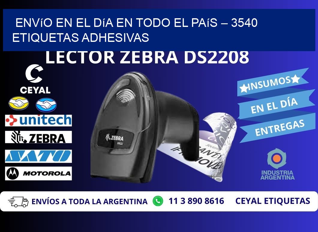 Envío en el Día en Todo el País – 3540 Etiquetas Adhesivas