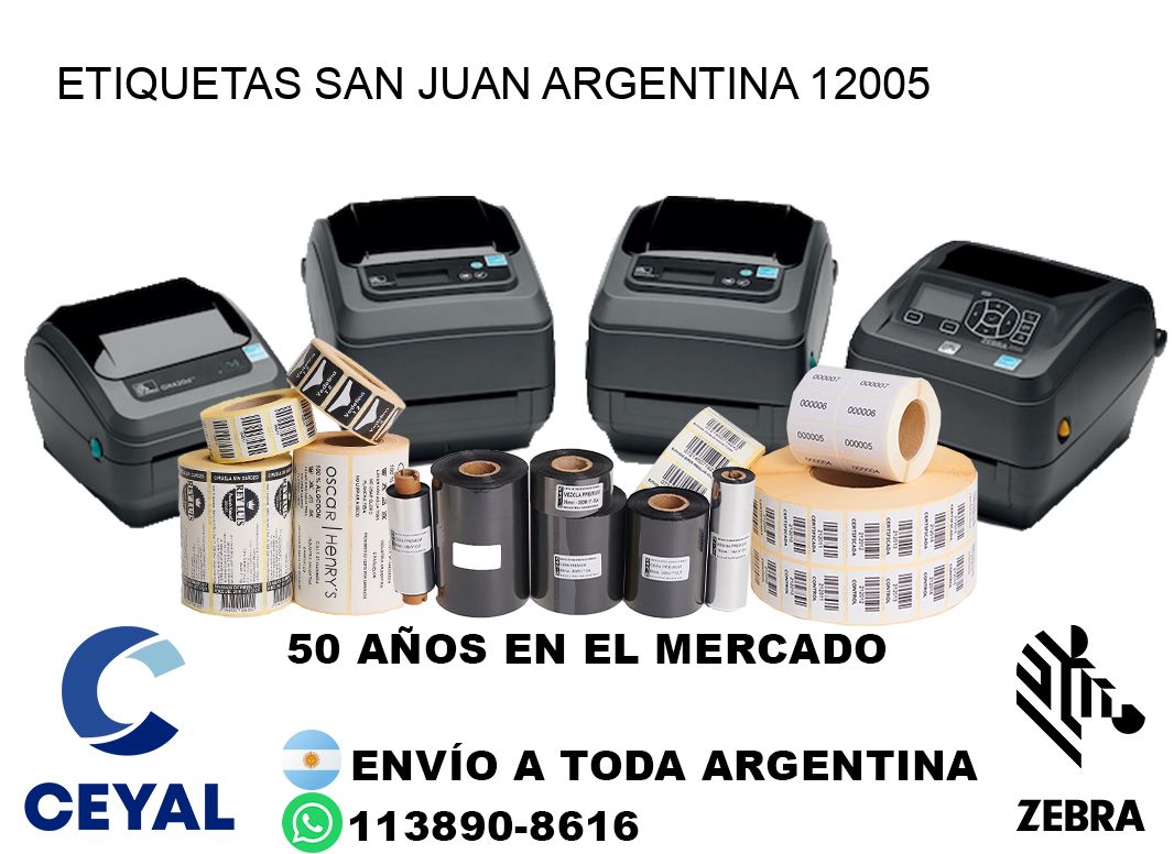 Etiquetas San Juan Argentina 12005