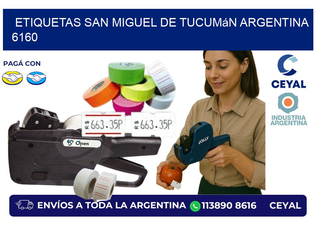 Etiquetas San Miguel de Tucumán Argentina 6160