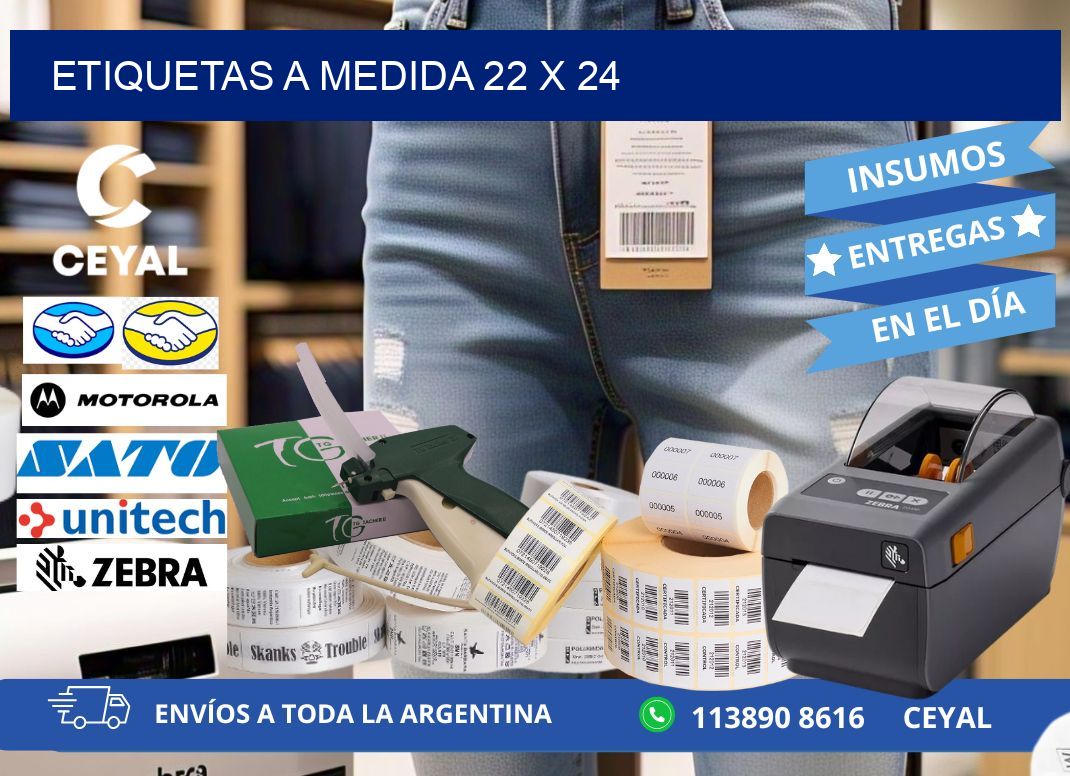 Etiquetas a medida 22 x 24