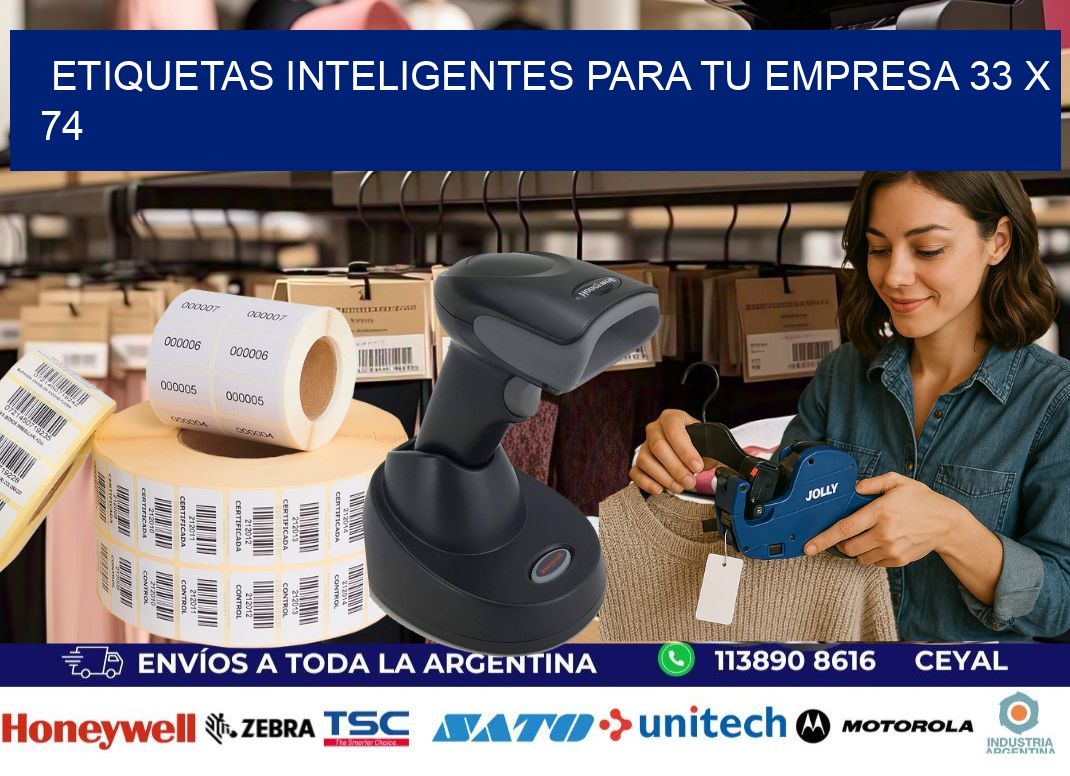Etiquetas inteligentes para tu empresa 33 x 74