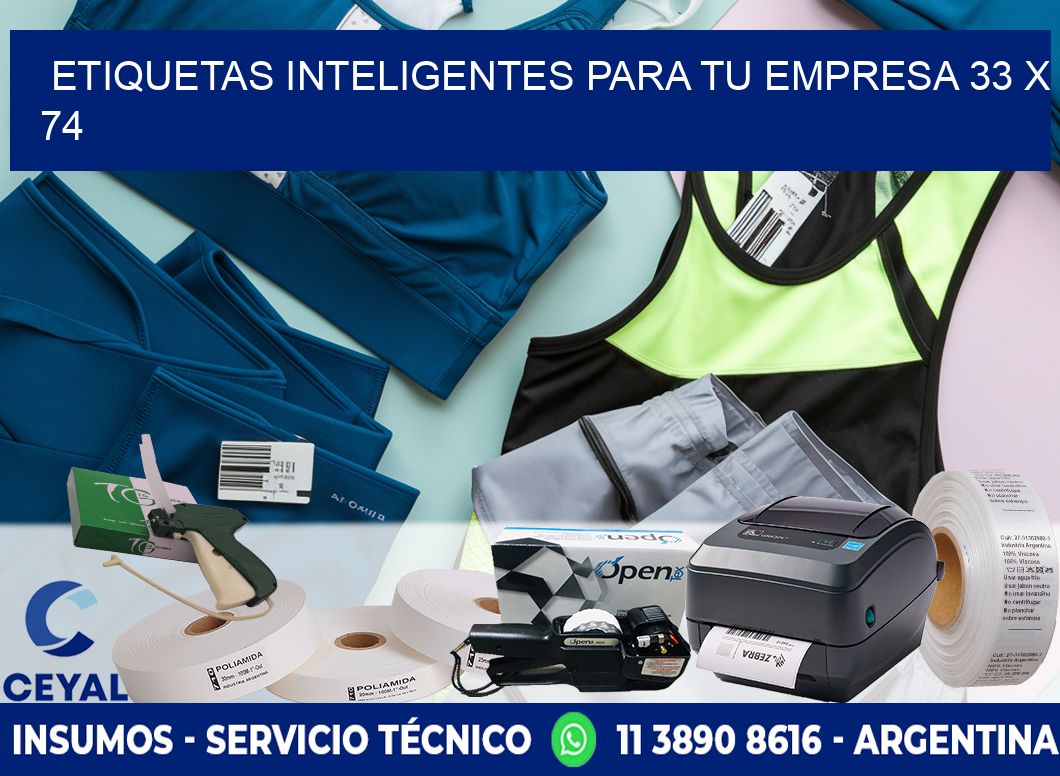 Etiquetas inteligentes para tu empresa 33 x 74