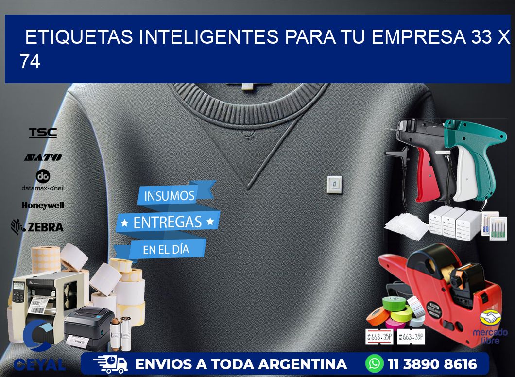 Etiquetas inteligentes para tu empresa 33 x 74