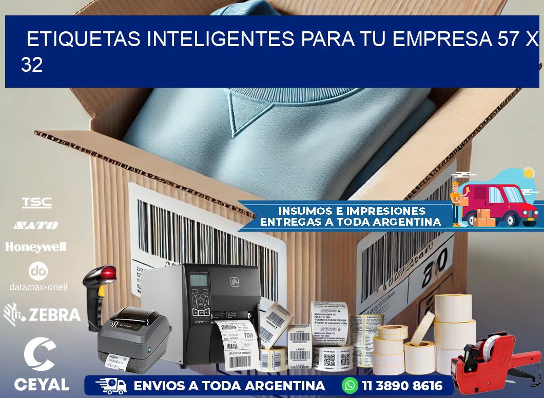 Etiquetas inteligentes para tu empresa 57 x 32