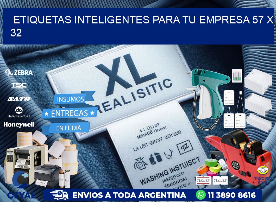 Etiquetas inteligentes para tu empresa 57 x 32