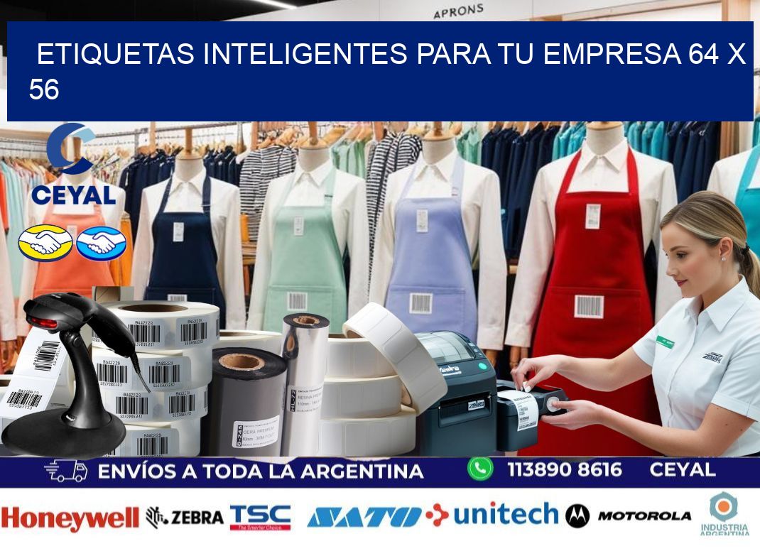 Etiquetas inteligentes para tu empresa 64 x 56