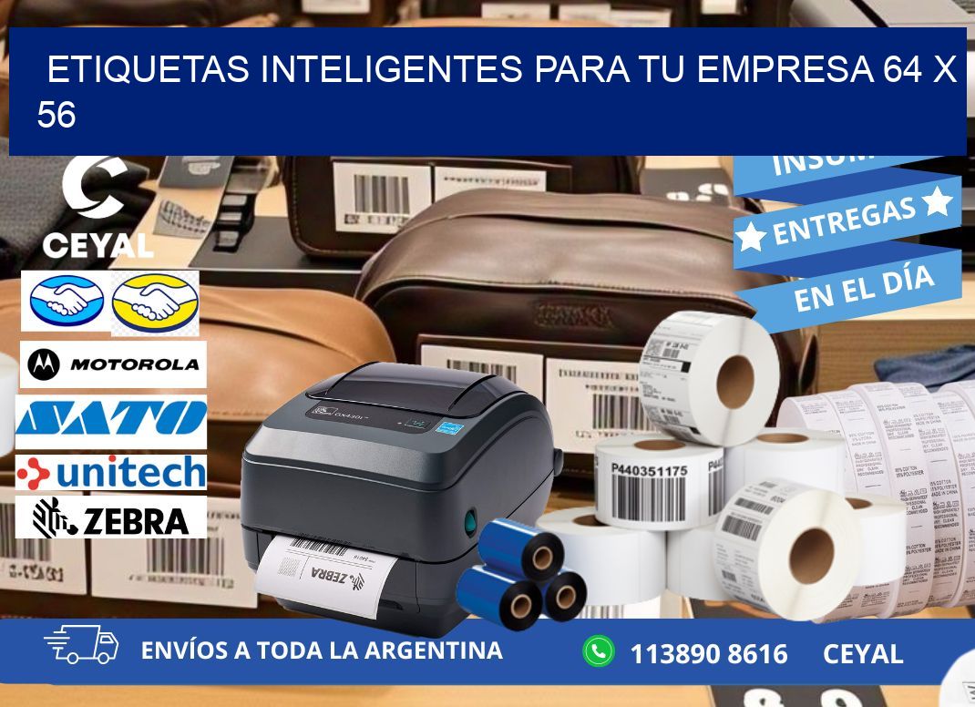 Etiquetas inteligentes para tu empresa 64 x 56