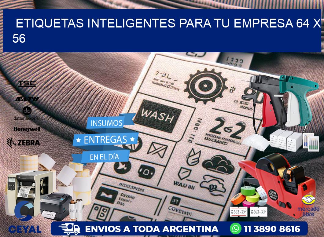 Etiquetas inteligentes para tu empresa 64 x 56