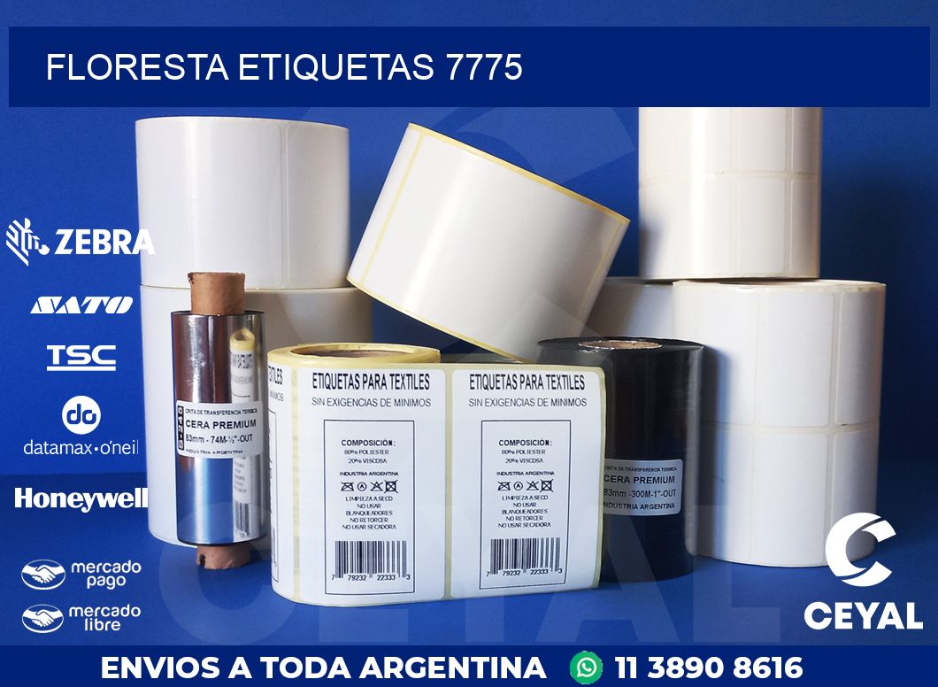 Floresta etiquetas 7775