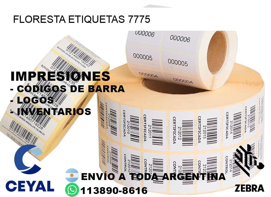 Floresta etiquetas 7775