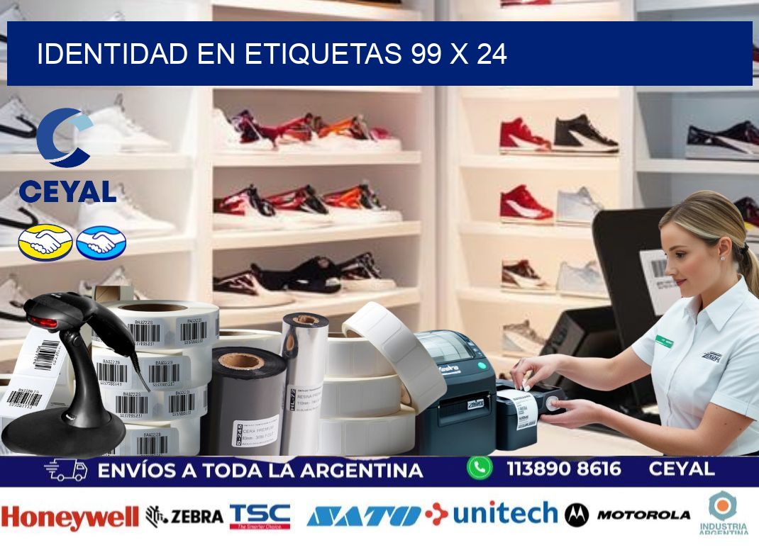 Identidad en etiquetas 99 x 24