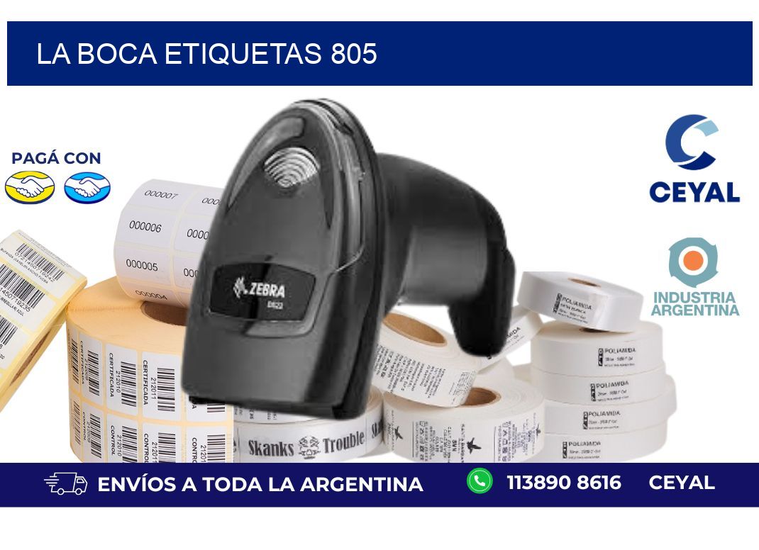 La Boca etiquetas 805