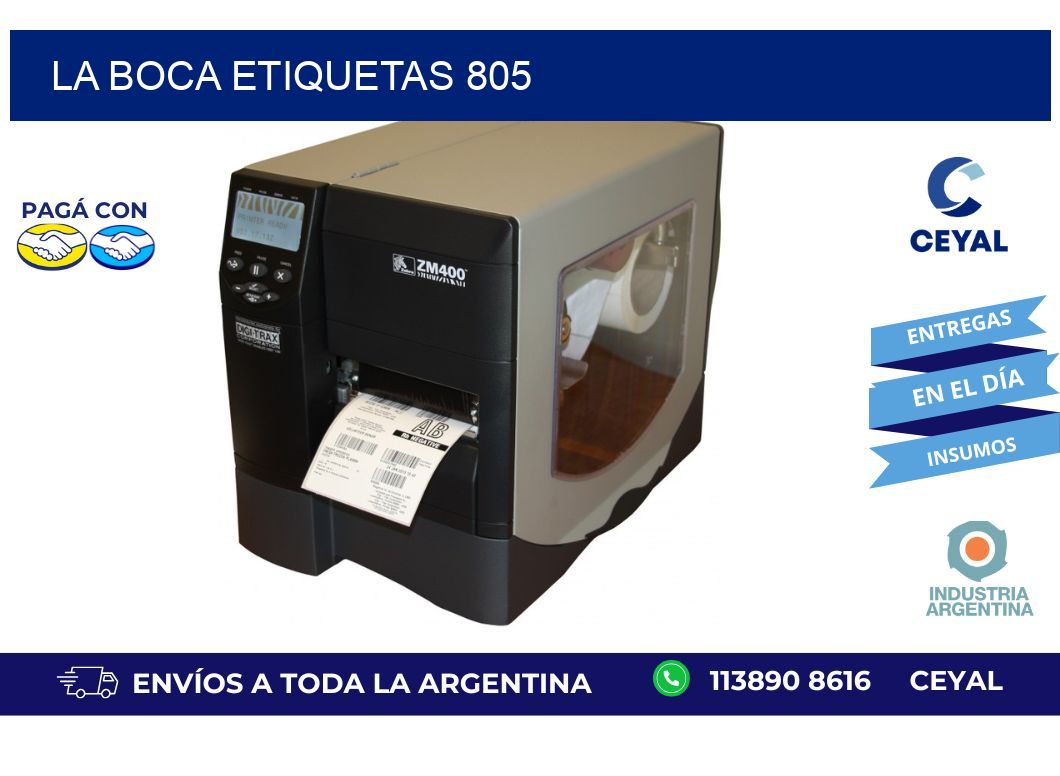 La Boca etiquetas 805