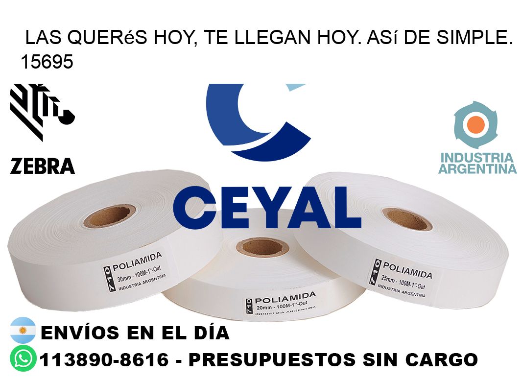 Las Querés Hoy, Te Llegan Hoy. Así de Simple. 15695