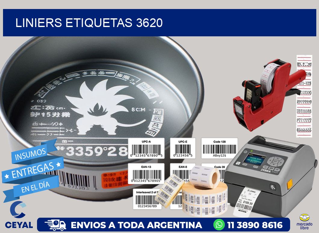 Liniers etiquetas 3620
