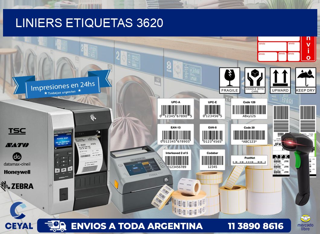Liniers etiquetas 3620