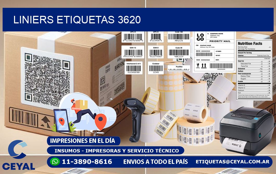 Liniers etiquetas 3620