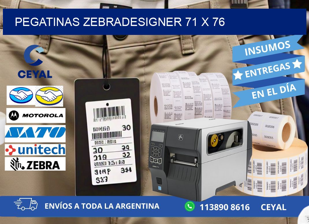 PEGATINAS zebradesigner 71 x 76