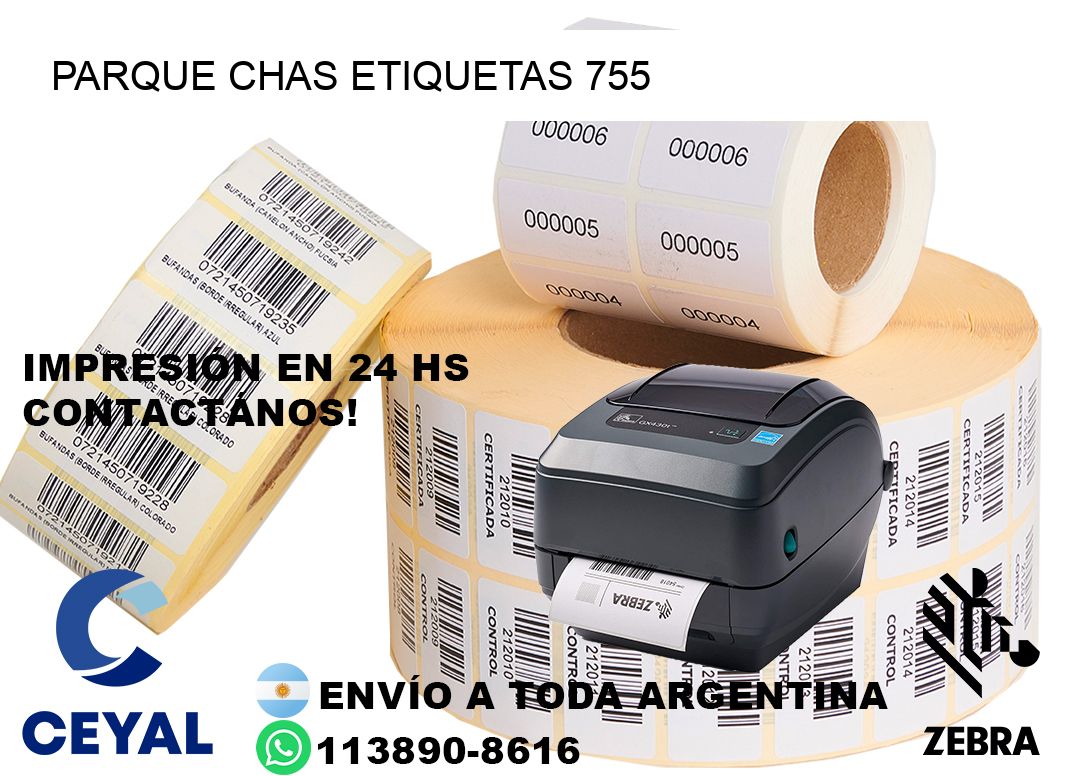 Parque Chas etiquetas 755