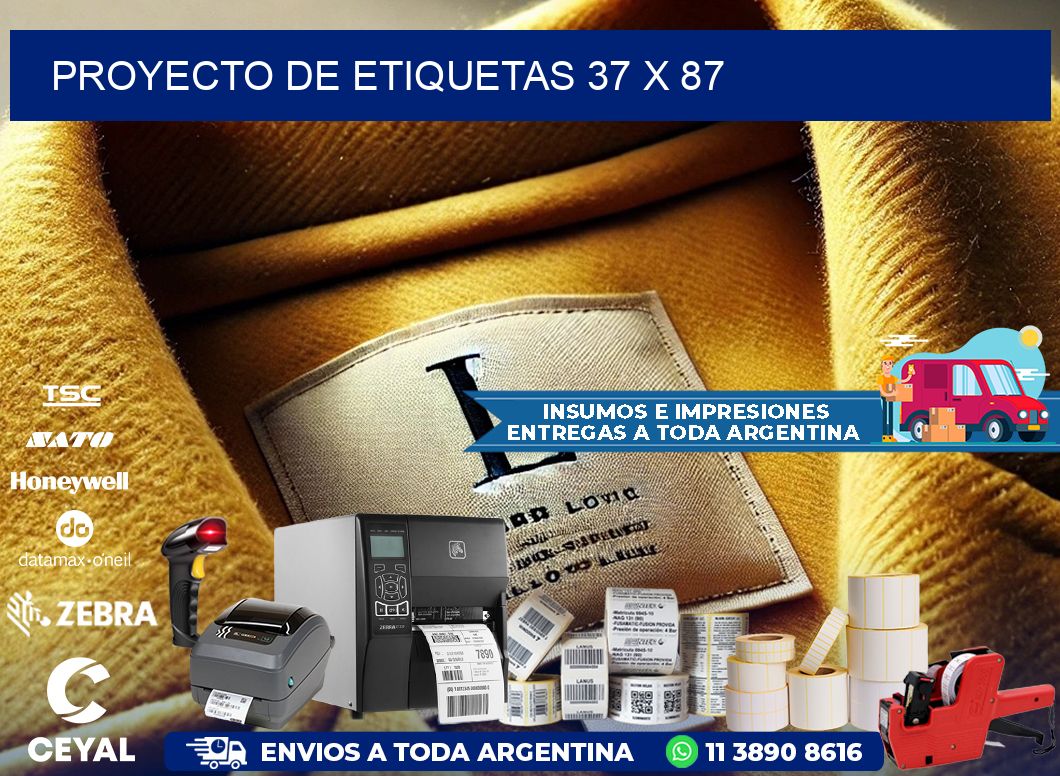 Proyecto de etiquetas 37 x 87