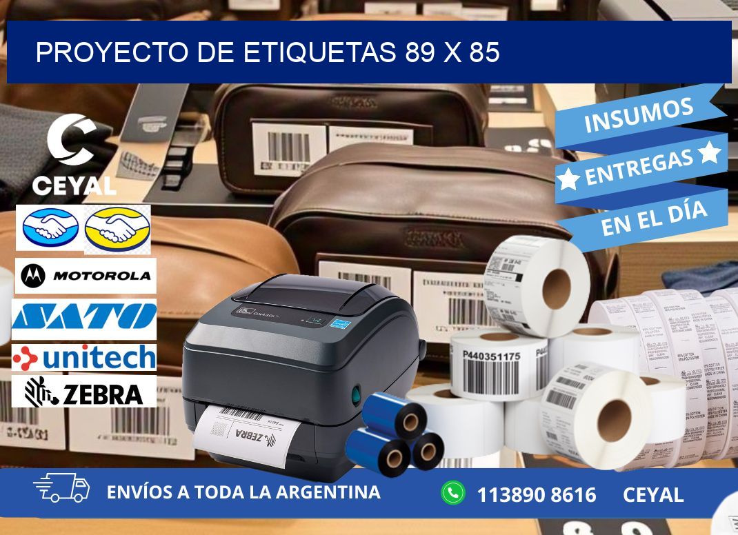 Proyecto de etiquetas 89 x 85