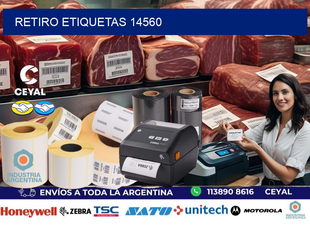 Retiro etiquetas 14560