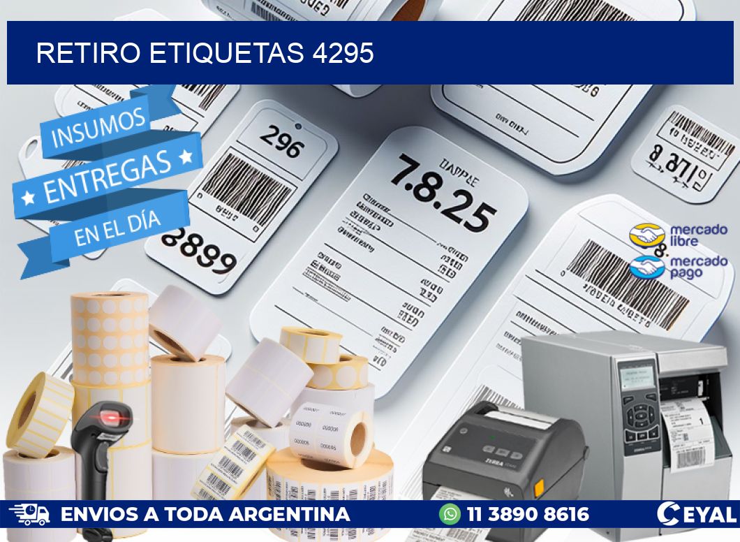 Retiro etiquetas 4295