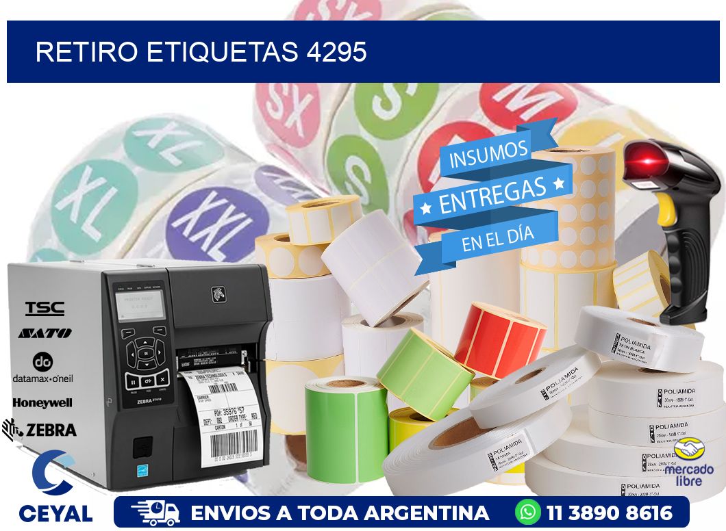 Retiro etiquetas 4295