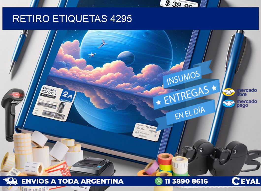 Retiro etiquetas 4295