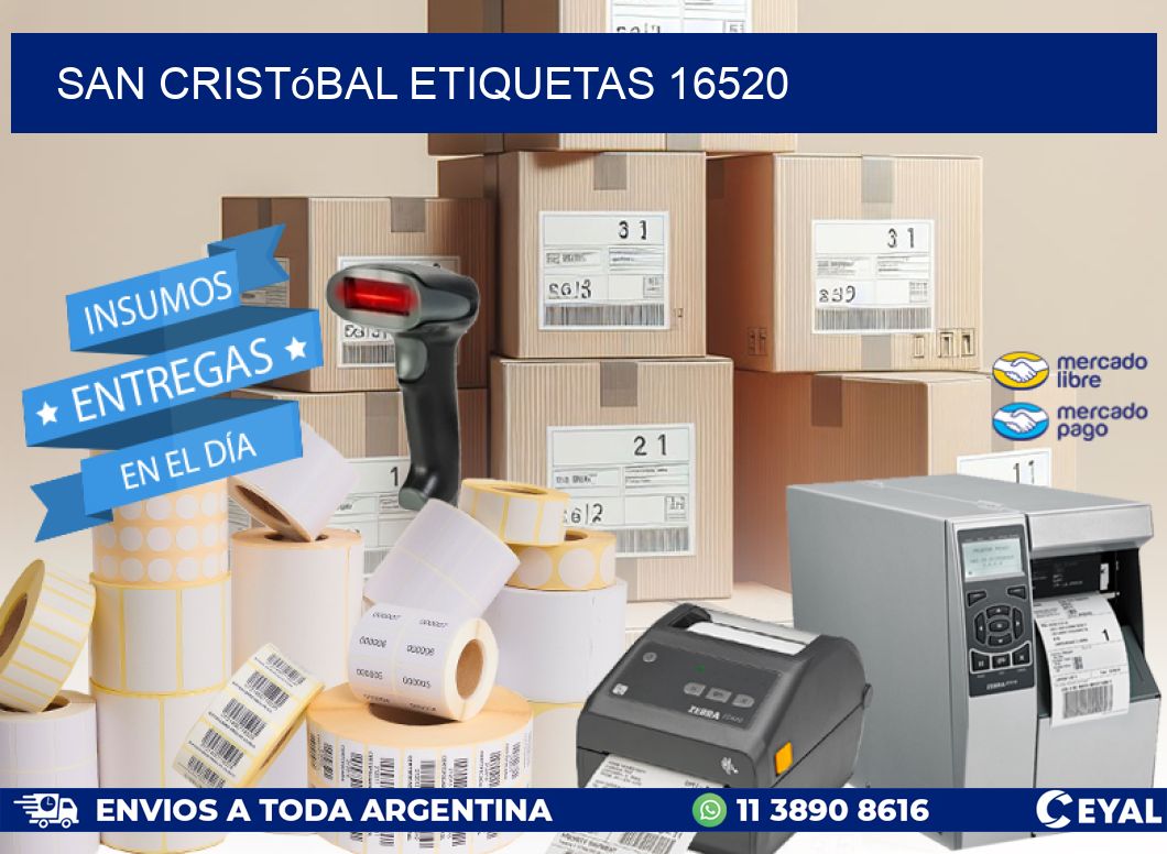 San Cristóbal etiquetas 16520