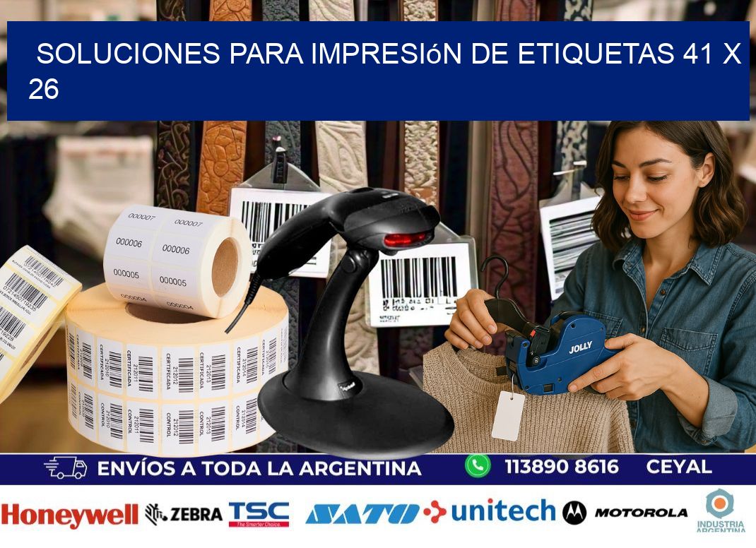 Soluciones para impresión de etiquetas 41 x 26