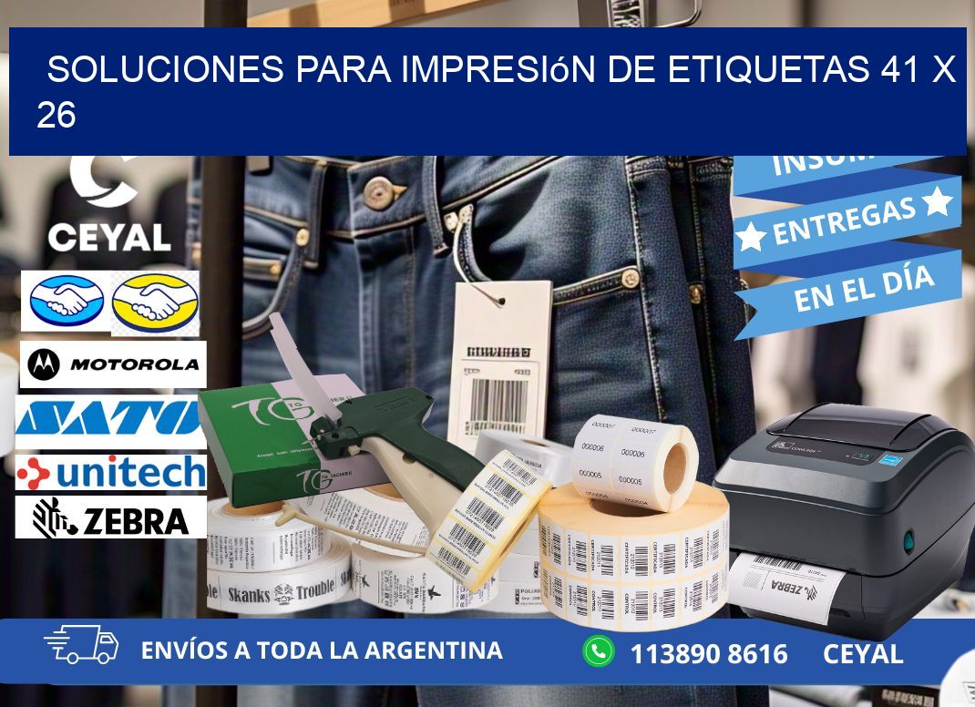 Soluciones para impresión de etiquetas 41 x 26