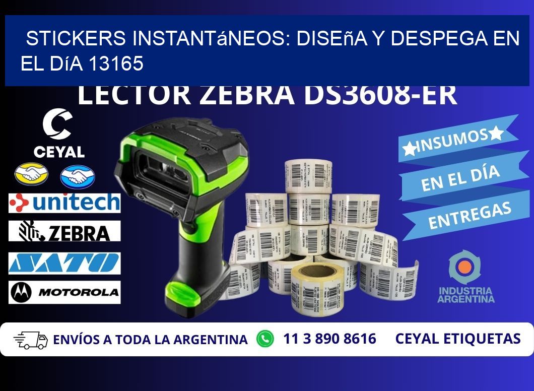 Stickers Instantáneos: Diseña y Despega en el Día 13165