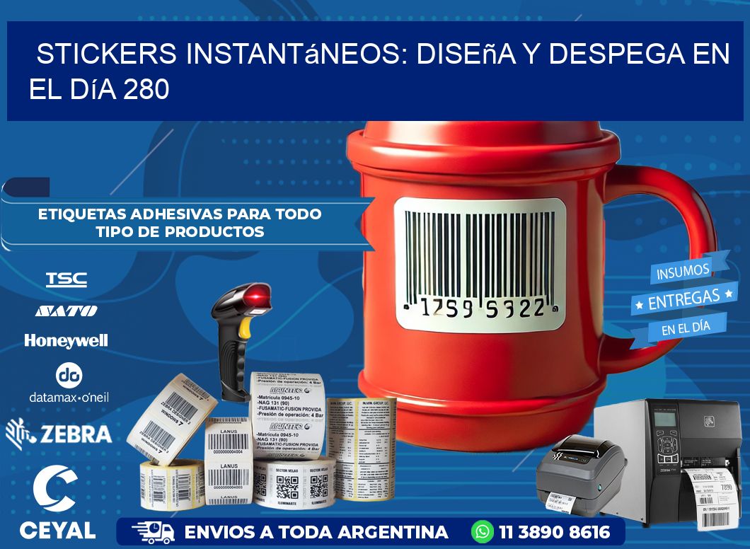 Stickers Instantáneos: Diseña y Despega en el Día 280