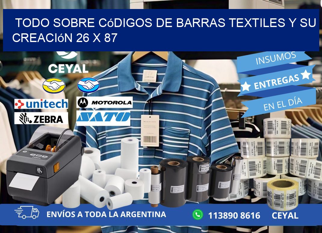 Todo sobre Códigos de Barras Textiles y su Creación 26 x 87