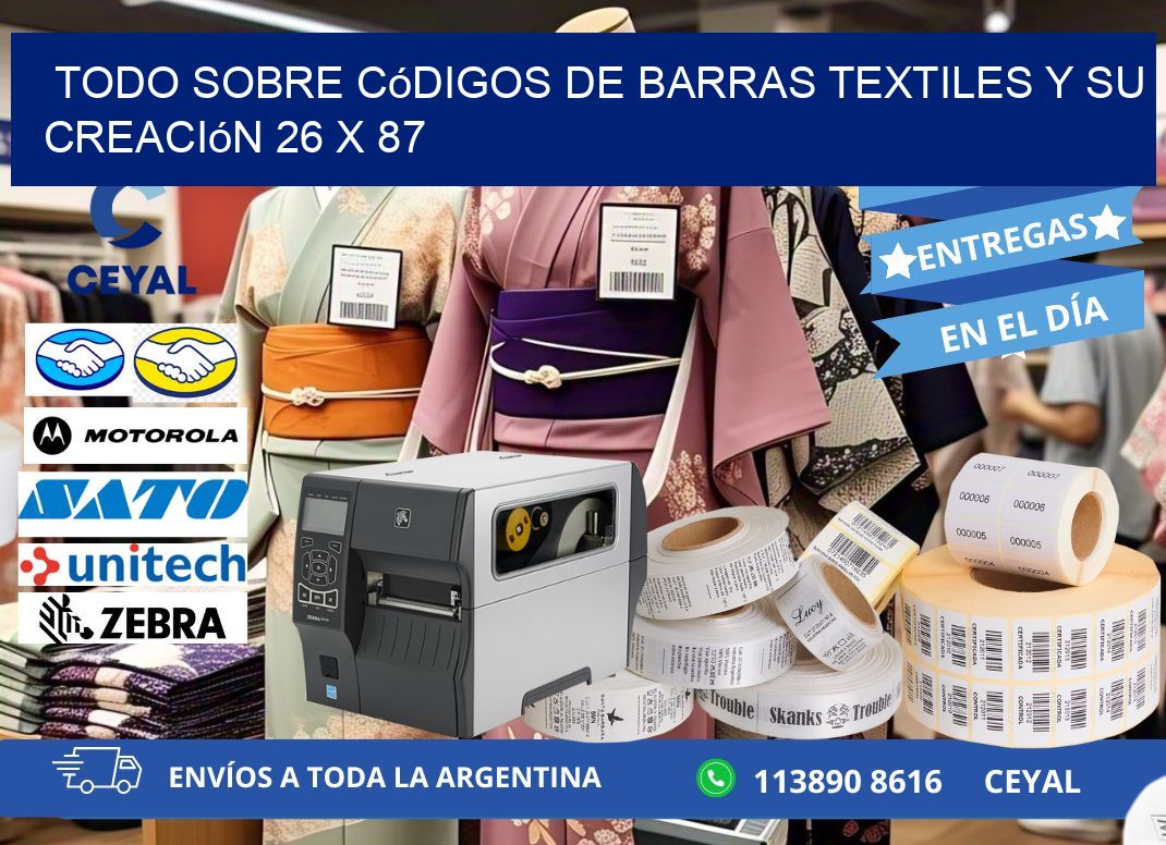 Todo sobre Códigos de Barras Textiles y su Creación 26 x 87