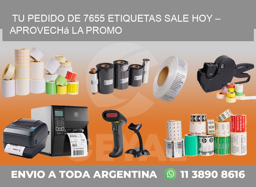 Tu Pedido de 7655 etiquetas Sale Hoy – Aprovechá la Promo