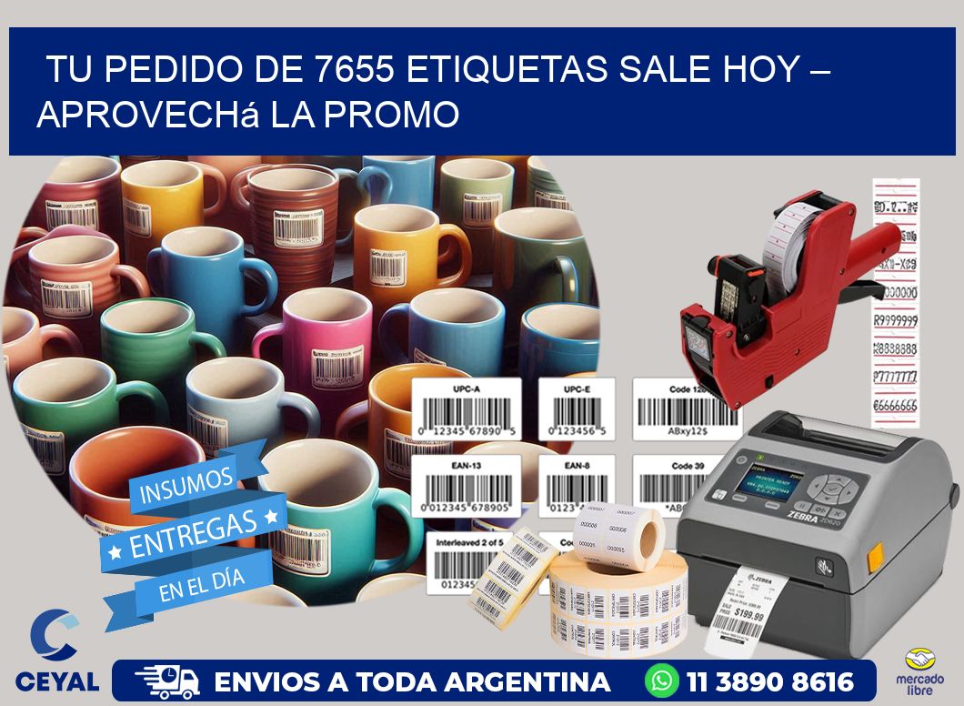 Tu Pedido de 7655 etiquetas Sale Hoy – Aprovechá la Promo