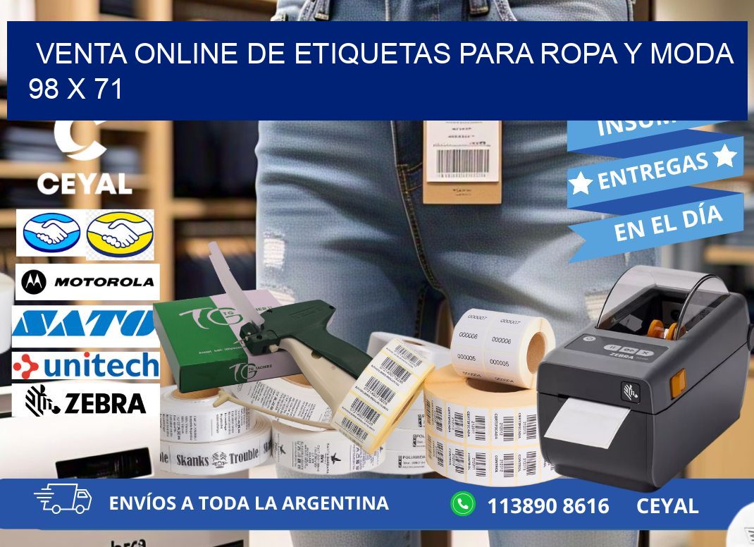 Venta Online de Etiquetas para Ropa y Moda 98 x 71