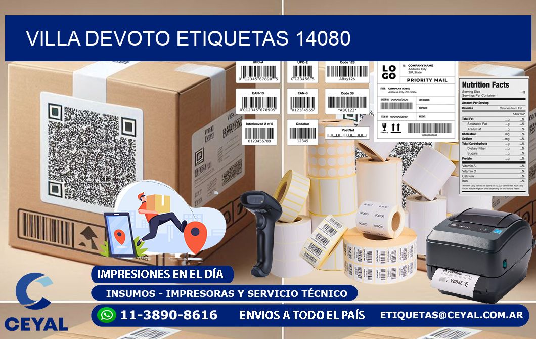 Villa Devoto etiquetas 14080
