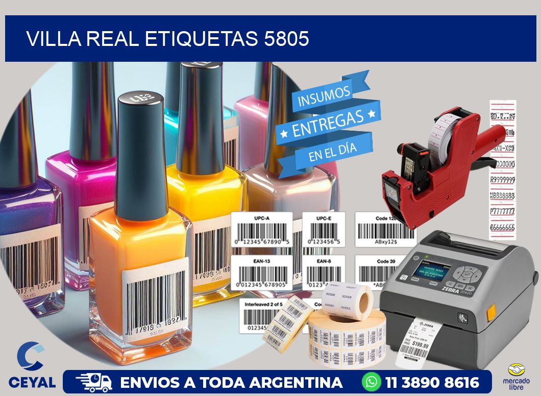 Villa Real etiquetas 5805