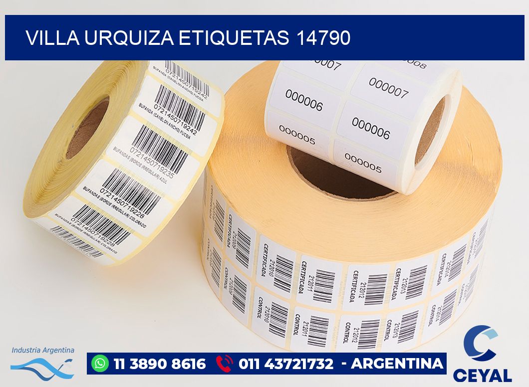 Villa Urquiza etiquetas 14790