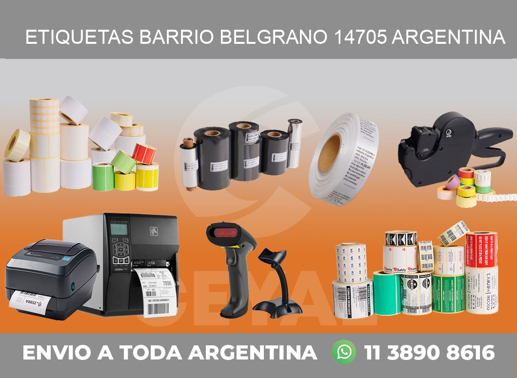 etiquetas barrio belgrano 14705 argentina