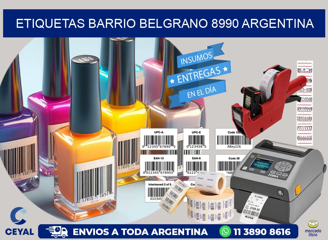 etiquetas barrio belgrano 8990 argentina