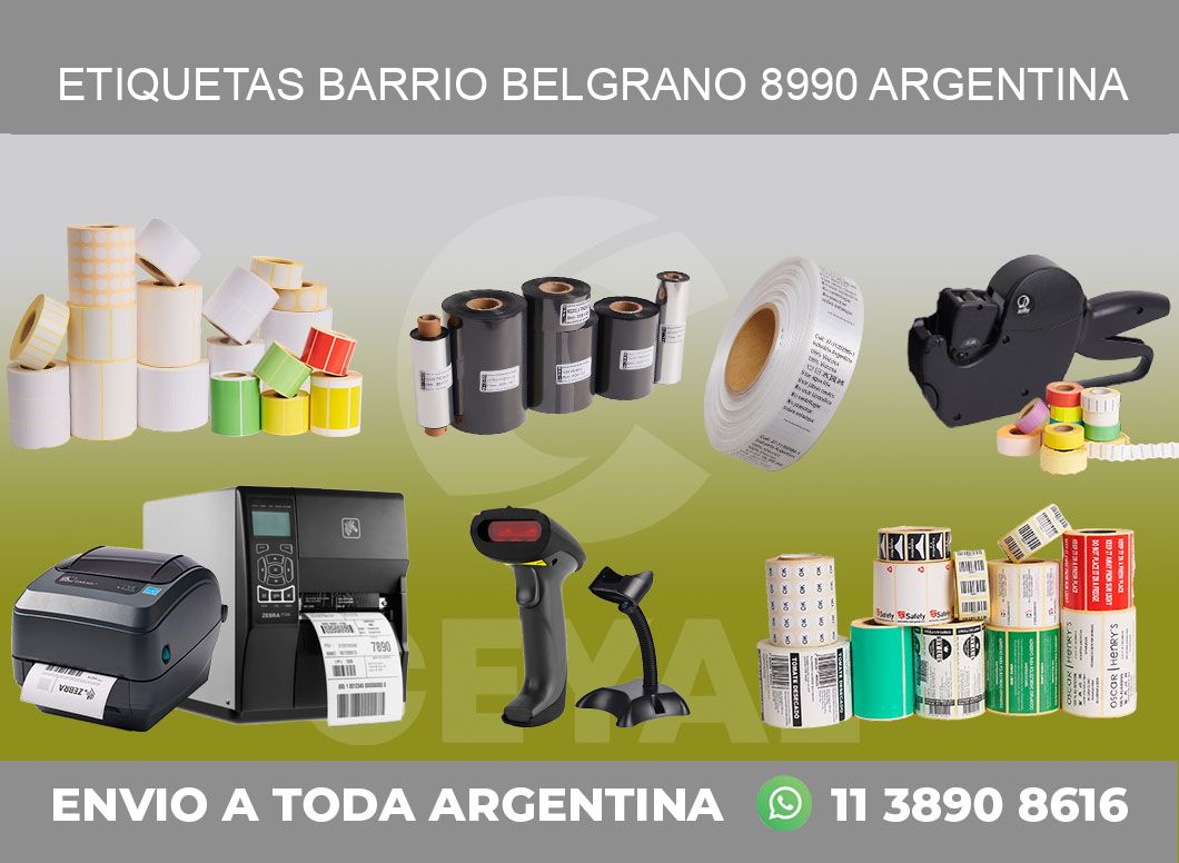 etiquetas barrio belgrano 8990 argentina