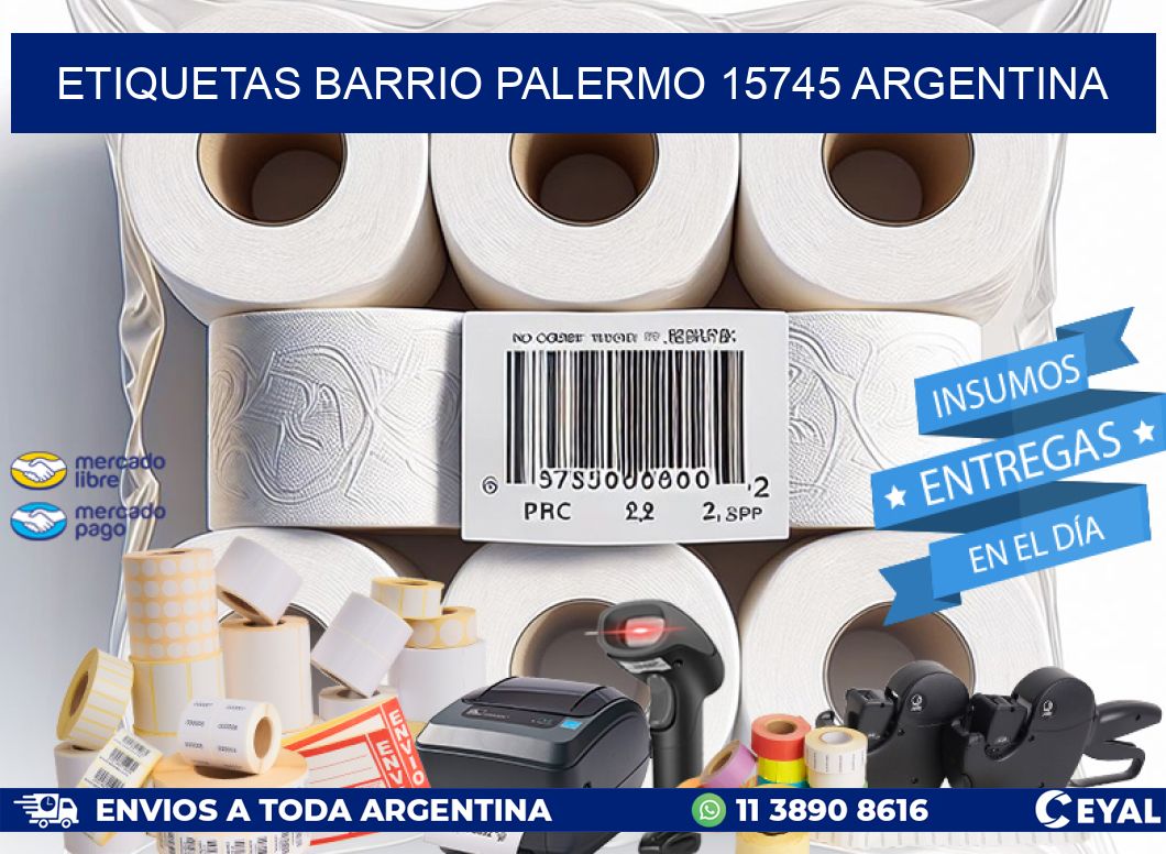 etiquetas barrio palermo 15745 argentina