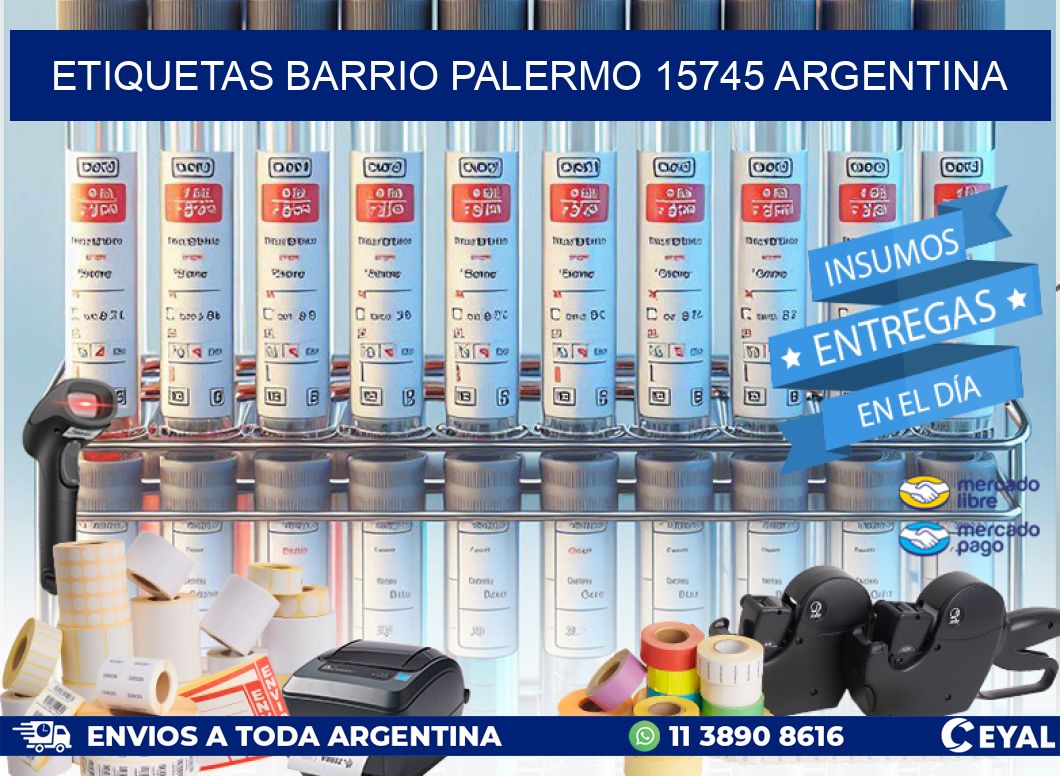 etiquetas barrio palermo 15745 argentina