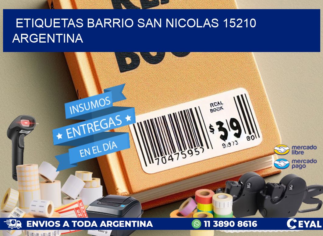 etiquetas barrio san nicolas 15210 argentina