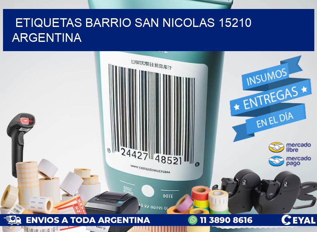 etiquetas barrio san nicolas 15210 argentina