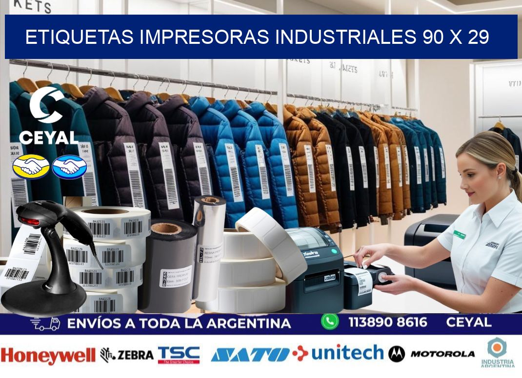 etiquetas impresoras industriales 90 x 29